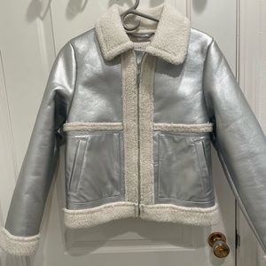 New with Tags Silver Metallic Jacket. Never used.